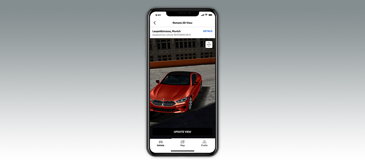 My BMW app auto altijd in de gaten houden – scherm smartphone My BMW App auto altijd in de gaten houden – scherm smartphone
