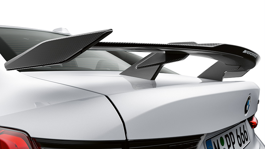 M Performance achterspoiler BMW M Performance Parts M Performance achterspoiler BMW M Performance Parts close-up