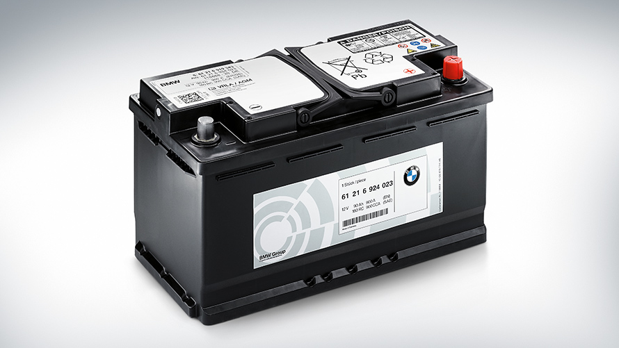BMW accu met AGM-technologie. BMW accu met AGM-technologie.