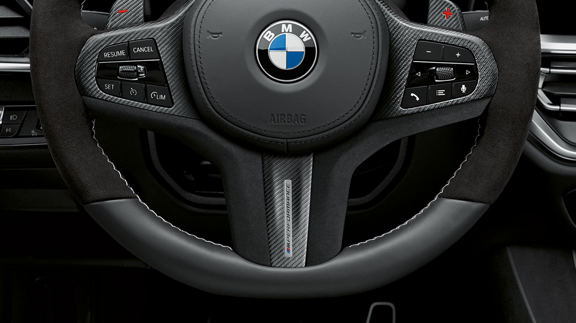 M Performance Stuurwielafdekking Carbon / Alcantara of Carbon / Leer. M Performance Stuurwielafdekking Carbon / Alcantara of Carbon / Leer.