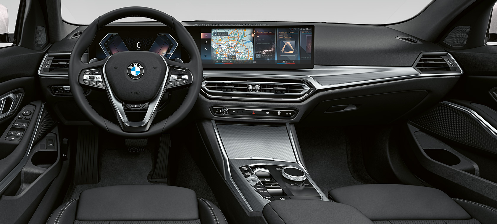schadevisualizer interieur BMW cockpit bestuurdersaanzicht.