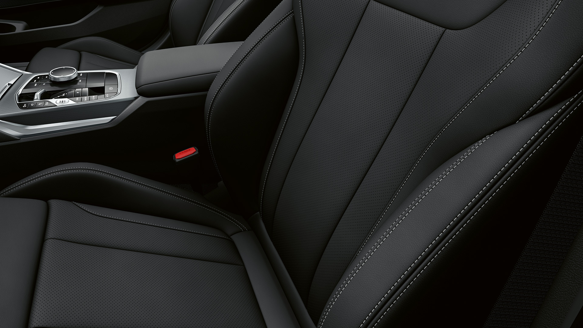 schadevisualizer interieur BMW bekleding close-up.